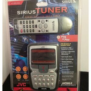 JVC Sirius Satellite‎ Radio Tuner KT SR1000 Plug n Play with Remote
